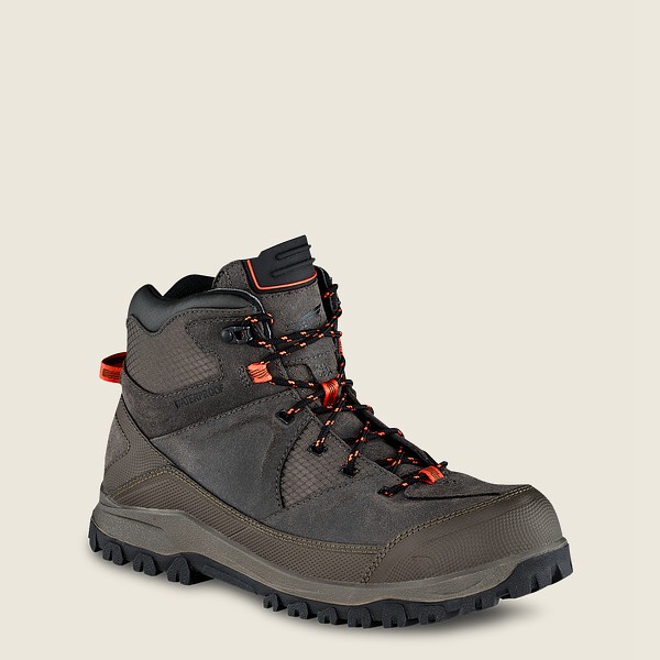 Vandrestøvler Herre - Red Wing Trbo - 5-Inch Waterproof Safety Toe - Grå Brune - SEHCPG-241